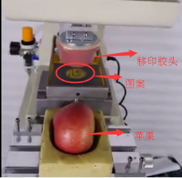 看了同行，才知道移印硅胶在水果上也有应用
